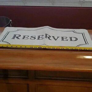 Pillow cover quotReservedquot